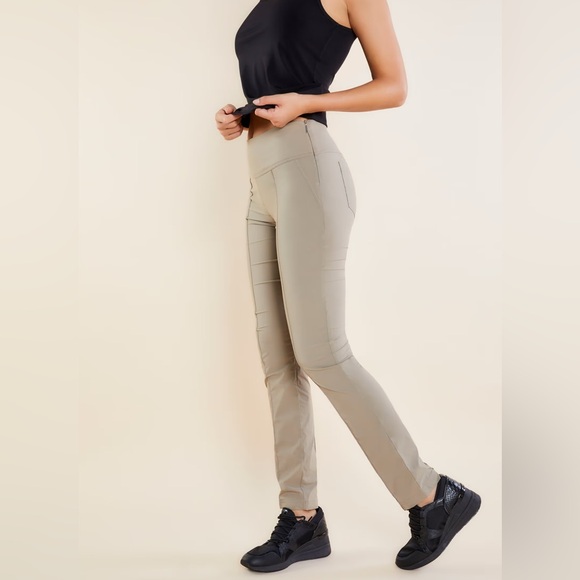 Anatomie Sonia Curvy High Rise Pant Khaki Tan Women's Size Small Travel Slim Fit - Picture 1 of 8